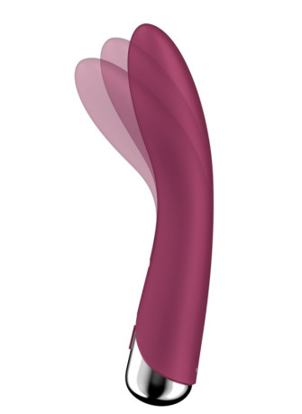 Vibromasseur USB tête rotative point G rouge Spinning Vibe 1 Satisfyer - CC597855